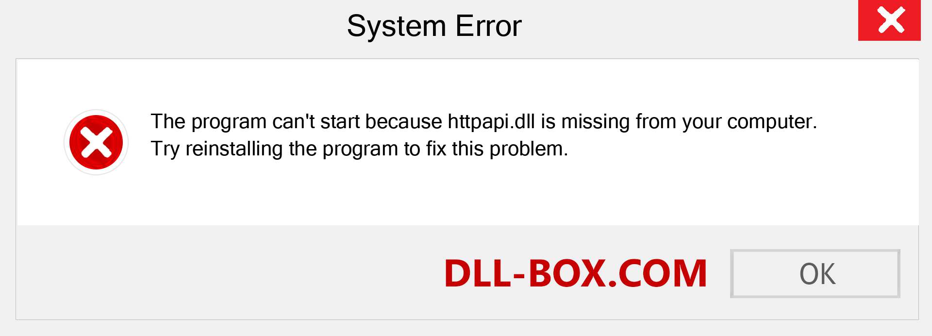  httpapi.dll file is missing?. Download for Windows 7, 8, 10 - Fix  httpapi dll Missing Error on Windows, photos, images